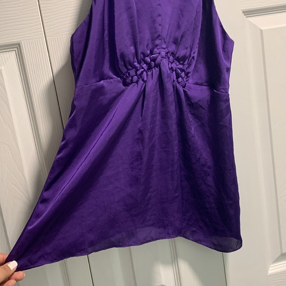 The Limited Purple Key Hole Blouse - Picture 4 of 13